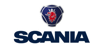 logo for Scania a Gold sponsor at safeComp 2025
